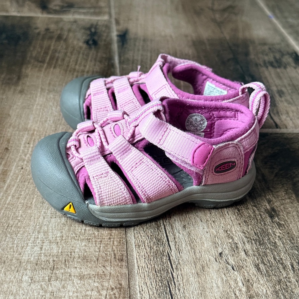 Keen Pink and Gray Kids Sandals